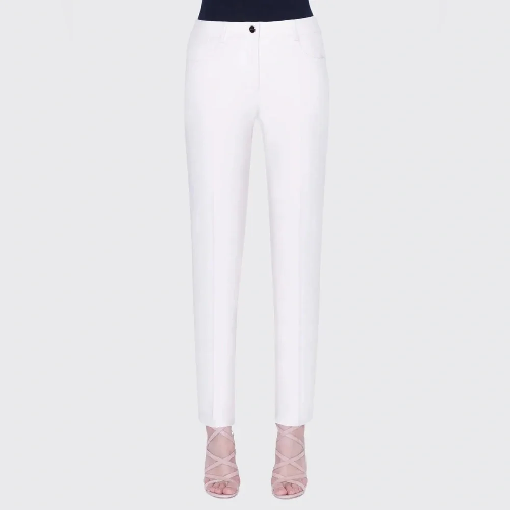 Akris Magda Cotton-Silk Straight-Leg Jeans - Picture 9 of 9